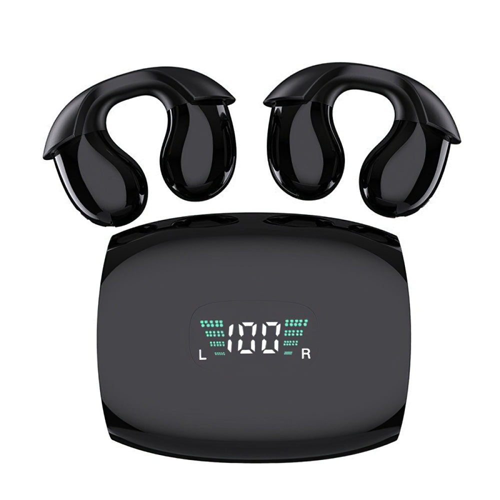 Q96 Bone Conduction Headphone Bluetooth 5.3 Wireless Sport Running Earphone with 300mAh Digital Display Charging Bin Q96 Bone Conduction Headphone Bluetooth 5.3 Wireless Sport Running Earphone with 300mAh Digital Display Charging Bin